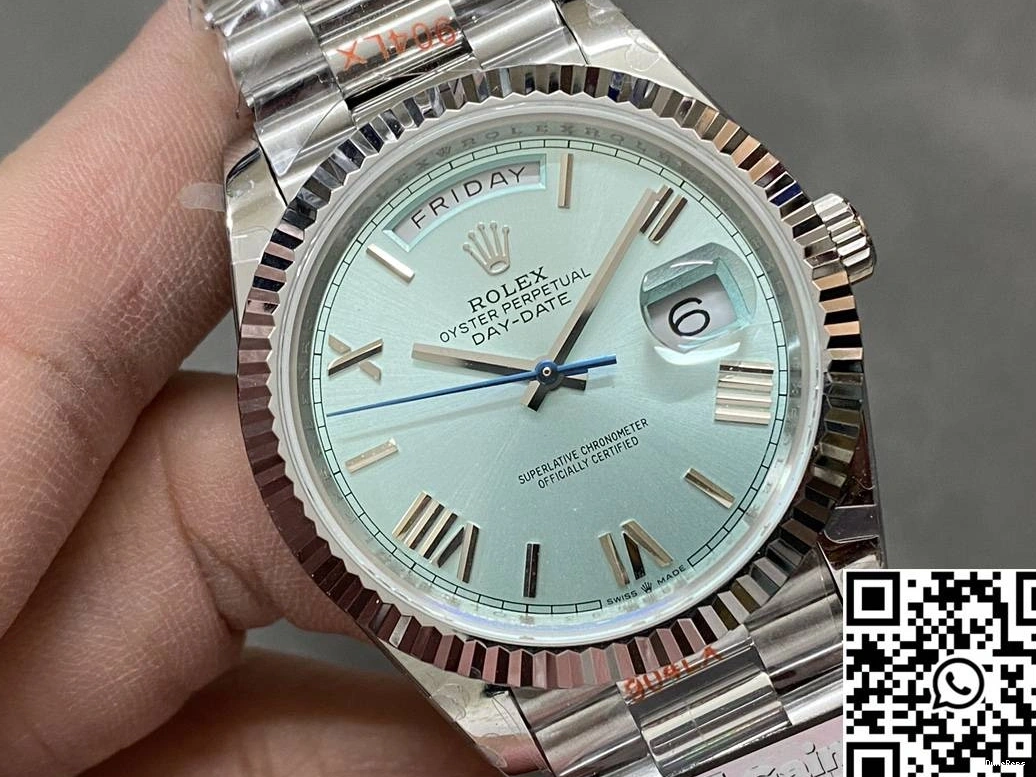 Date Steel M228236-0012 Blue Factory Rolex Dial v5 QF Day Tungsten 1006